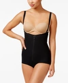 Leonisa Women's Firm Tummy-control Wyob Power Slim Faja Bodysuit Shaper 018478 In Black