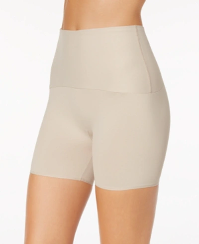 Leonisa Women's Moderate Compression High-waisted Shaper Slip Shorts 012925 In Light Beige