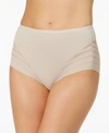 Leonisa Women's Lace Stripe Undetectable Classic Shaper Panty In Light Beige (nude 5)