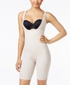Leonisa Women's Undetectable Step-in Mid-thigh Body Shaper In Light Beige- Nude 01