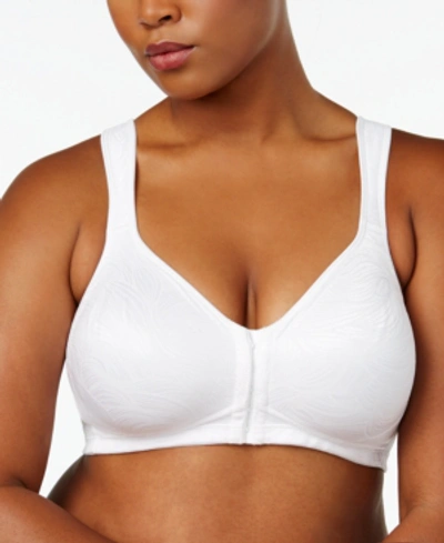 Playtex 18 Hour Posture Boost Front Close Wireless Bra Use525, Online Only In White