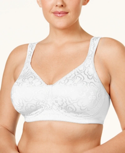 Playtex 18 Hour Ultimate Lift And Support Wireless Bra 4745 In White