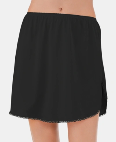 Vanity Fair Women's Plus Sizes "daywear Solutions" 360 Half Slip 11860 In Midnight Black