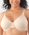 Vanity Fair Full Figure Beauty Back Smoothing Minimizer Bra 76080 In Damask Neutral (nude 5)