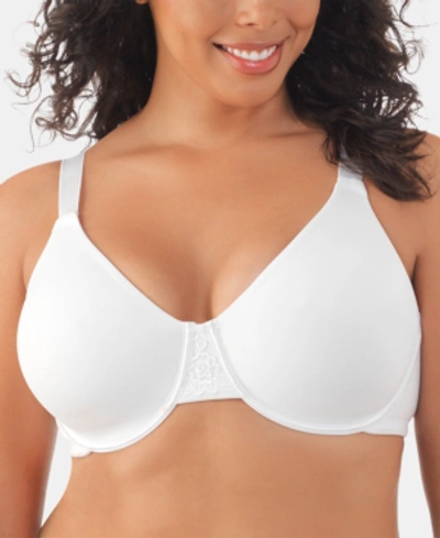 Vanity Fair Full Figure Beauty Back Smoothing Minimizer Bra 76080 In Star White