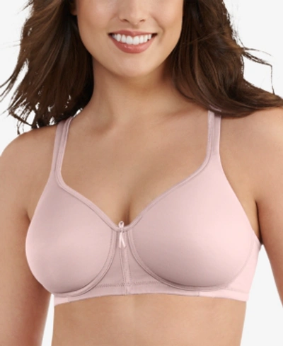Vanity Fair Body Caress Full Coverage Wireless Bra 72335 In Soft Violet