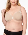 Olga Cloud 9 Full-figure Lace-trim Minimizer Bra Gi8961a In Toasted Almond (nude 4)