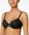 Warner's Warners No Side Effects Underarm-smoothing Comfort Underwire Lightly Lined T-shirt Bra 1356 In Black