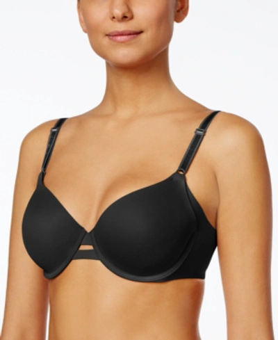 Warner's Warners No Side Effects Underarm-smoothing Comfort Underwire Lightly Lined T-shirt Bra 1356 In Black