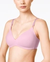 Warner's No Side Effects Wireless Bra 1056 In Pale Pink