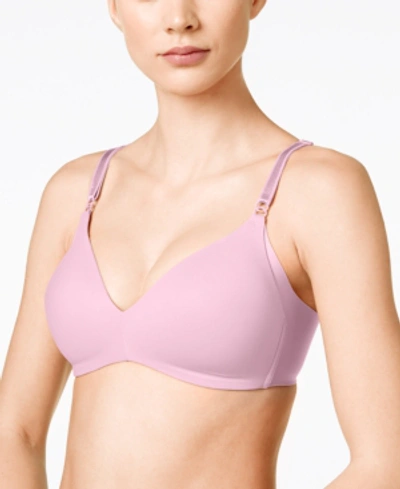 Warner's No Side Effects Wireless Bra 1056 In Foxglove