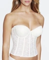 Dominique Hannah Push Up Strapless Bustier Lingerie 7759 In Ivory
