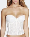Dominique Hannah Push Up Strapless Bustier Lingerie 7759 In Ivory