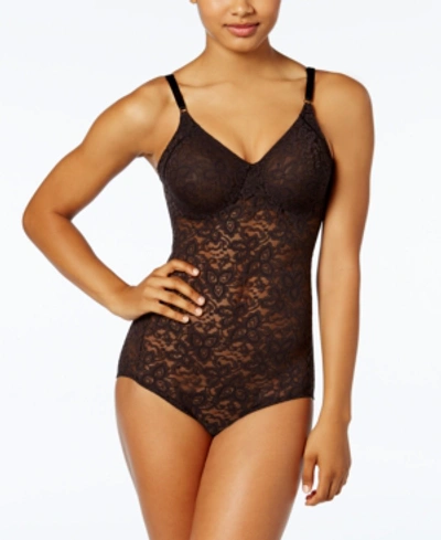 Maidenform Lace Body Briefer M3008 In Black