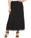 MSK PLUS SIZE CHIFFON MAXI SKIRT