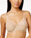 Lilyette By Bali Minimizer Comfort Lace Underwire Bra 428 In Body Beige (nude 4)