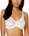 Lilyette Comfort Lace Minimizer Bra In Pearl