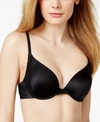 Maidenform Natural Boost Add-a-size Shaping Underwire Bra 9428 In Black