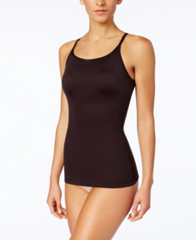 Maidenform Women's Firm Control Fat Free Long Length Tank 3266 In Black