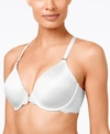 Maidenform One Fab Fit Lace T-back Shaping Underwire Front Close Bra 7112 In White