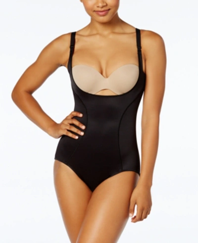 Maidenform Women's Firm Control Ultimate Instant Slimmer Open Bust Bodysuit 2656 In Black