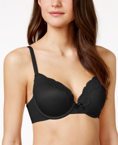 Maidenform Comfort Devotion Extra Coverage Lace Shaping Underwire Bra 9404 In Black