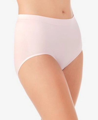 Vanity Fair Seamless Smoothing Comfort Brief Underwear 13264, Also Available In Extended Sizes In Sheer Quartz
