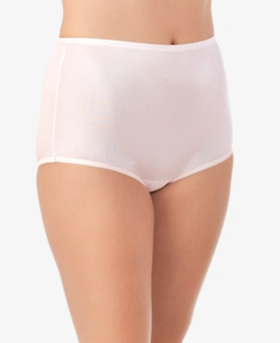 Vanity Fair Perfectly Yours Ravissant Nylon Full Brief Underwear 15712, Extended Sizes In Blushing Pink
