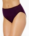 Vanity Fair Illumination Hi-cut Brief Underwear 13108, Also Available In Extended Sizes In Sangria