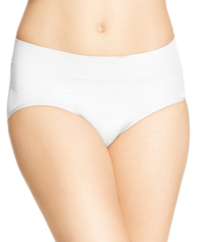 Warner's No Pinches No Problems Striped Hipster Underwear Ru0501p In White