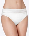 Warner's No Pinching No Problems Cotton Hi Cut Brief Underwear Rt2091p In White