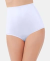 Vanity Fair Perfectly Yours Ravissant Nylon Full Brief Underwear 15712, Extended Sizes In Star White
