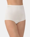 Vanity Fair Perfectly Yours Ravissant Nylon Full Brief Underwear 15712, Extended Sizes In Candleglow (nude 5)