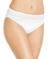 Warner's No Pinching No Problems Cotton Hi Cut Brief Underwear Rt2091p In White