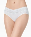 Warner's Warners No Pinching, No Problems Dig-free Comfort Waist With Lace Microfiber Hipster 5609j In Ballad Blue Dot