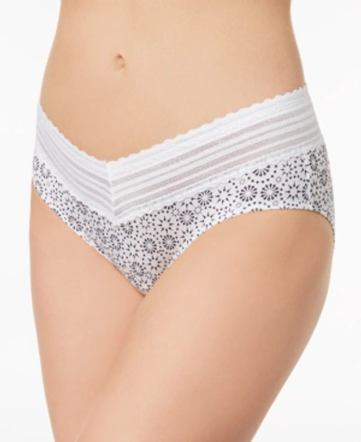 Warner's No Pinching No Problems Lace Hipster Underwear 5609j In Evening Blue Star