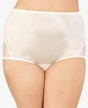 Vanity Fair Perfectly Yours Lace Nouveau Nylon Brief Underwear 13001, Extended Sizes Available In Candleglow (nude 5)