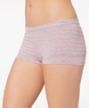 Maidenform Dream Cotton Tailored Boyshort Underwear Dm0002 In Pink Ribbon Stripe