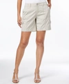 Style & Co Women's Comfort-waist Cargo Shorts, Regular & Petite, Created For Macy's In Stonewall