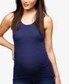 A PEA IN THE POD LUXE RUCHED MATERNITY TANK TOP