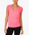 IDEOLOGY WOMEN'S ESSENTIALS RAPIDRY HEATHERED PERFORMANCE T-SHIRT, XS-4X, CREATED FOR MACY'S