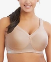 Glamorise Women's Plus Size Magic Lift Seamless Sport Bra 1006 In Brown