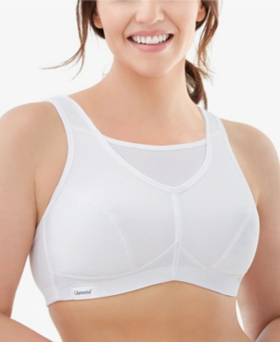 Glamorise Women's Plus Size Sport No-bounce Camisole Bra 1066 In White
