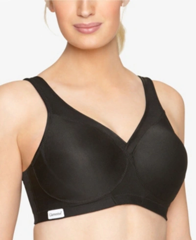 Glamorise Women's Plus Size Magic Lift Seamless Sport Bra 1006 In Black