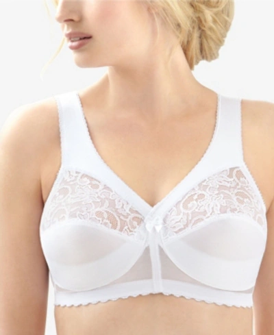 Glamorise Women's Full Figure Plus Size Magiclift Original Wirefree Support Bra In White