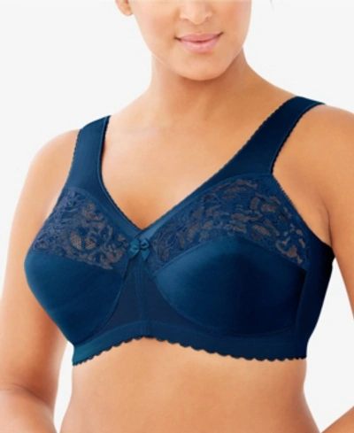 Glamorise Women's Full Figure Plus Size Magiclift Original Wirefree Support Bra In Navy