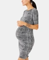 A PEA IN THE POD MATERNITY JACQUARD SHEATH DRESS