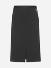 GIVENCHY CHAIN-DETAIL STRETCH KNIT SKIRT