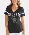 G-III SPORTS WOMEN'S COLORADO ROCKIES ROUNDING THE BASES T-SHIRT