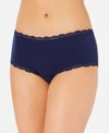 Jenni Women's Lace Trim Hipster Underwear, Created For Macy's In Navy Sea